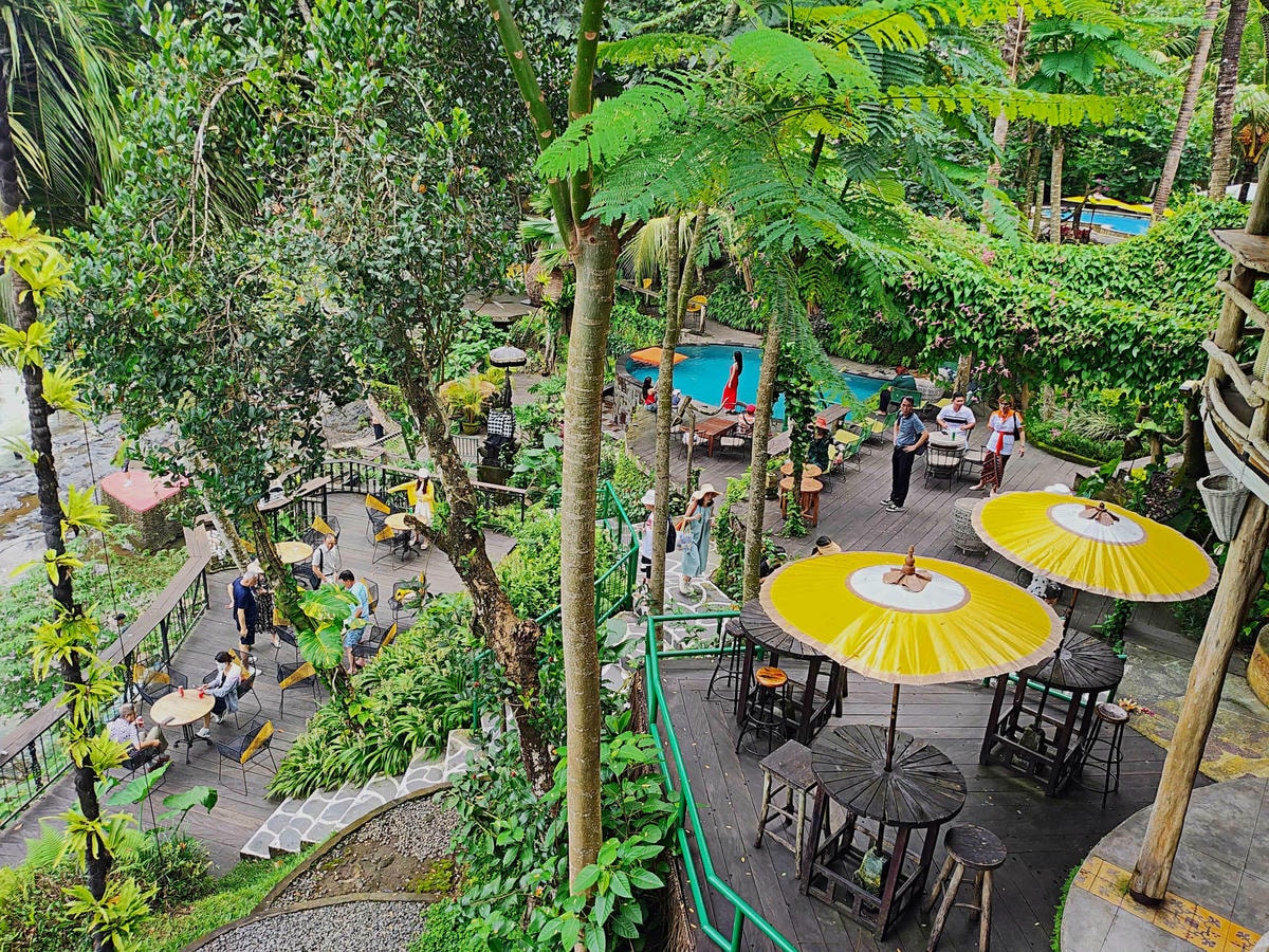 Dtukad River Club Bali餐廳1樓景觀