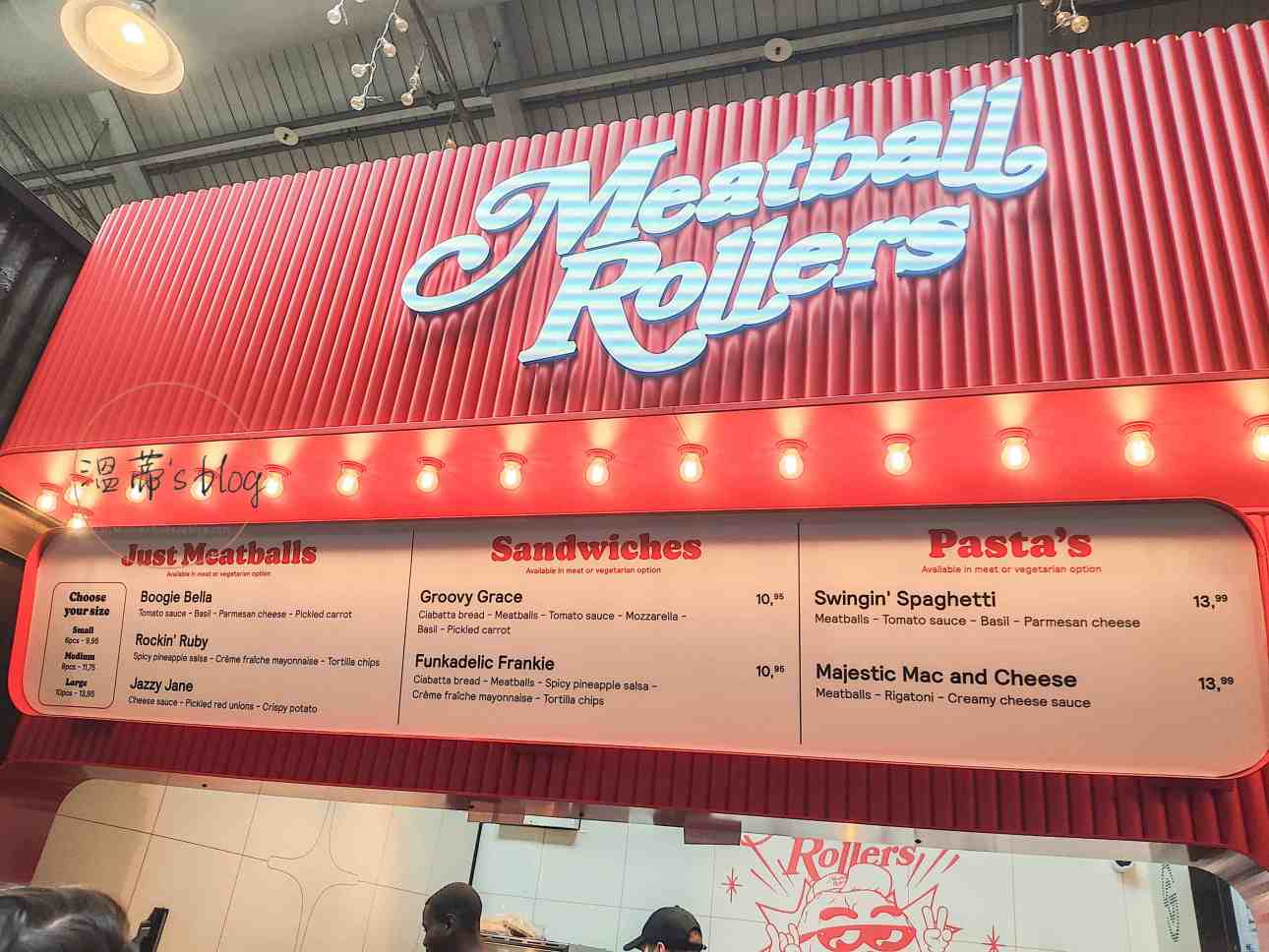Meatball Rollers menu