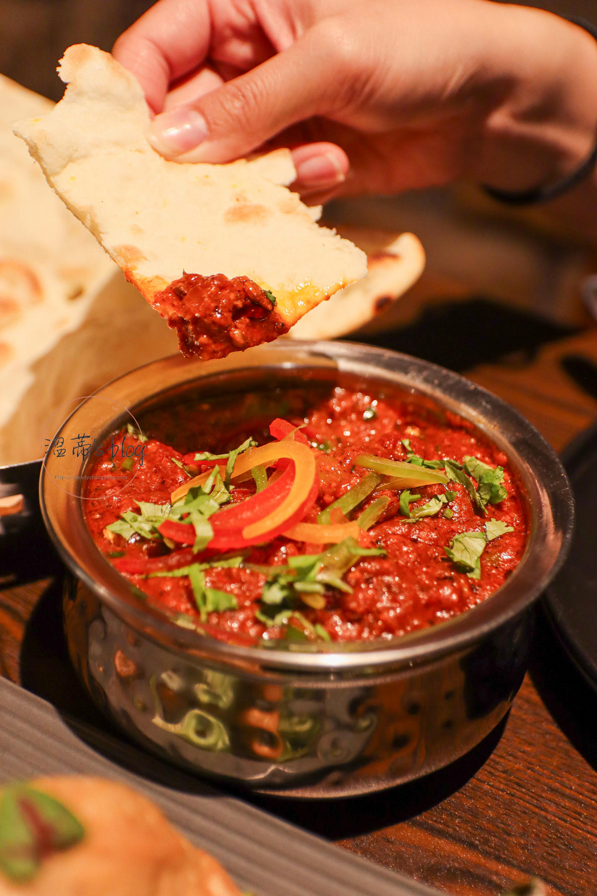 原味烤餅70元+公路牛肉砂鍋咖哩380元