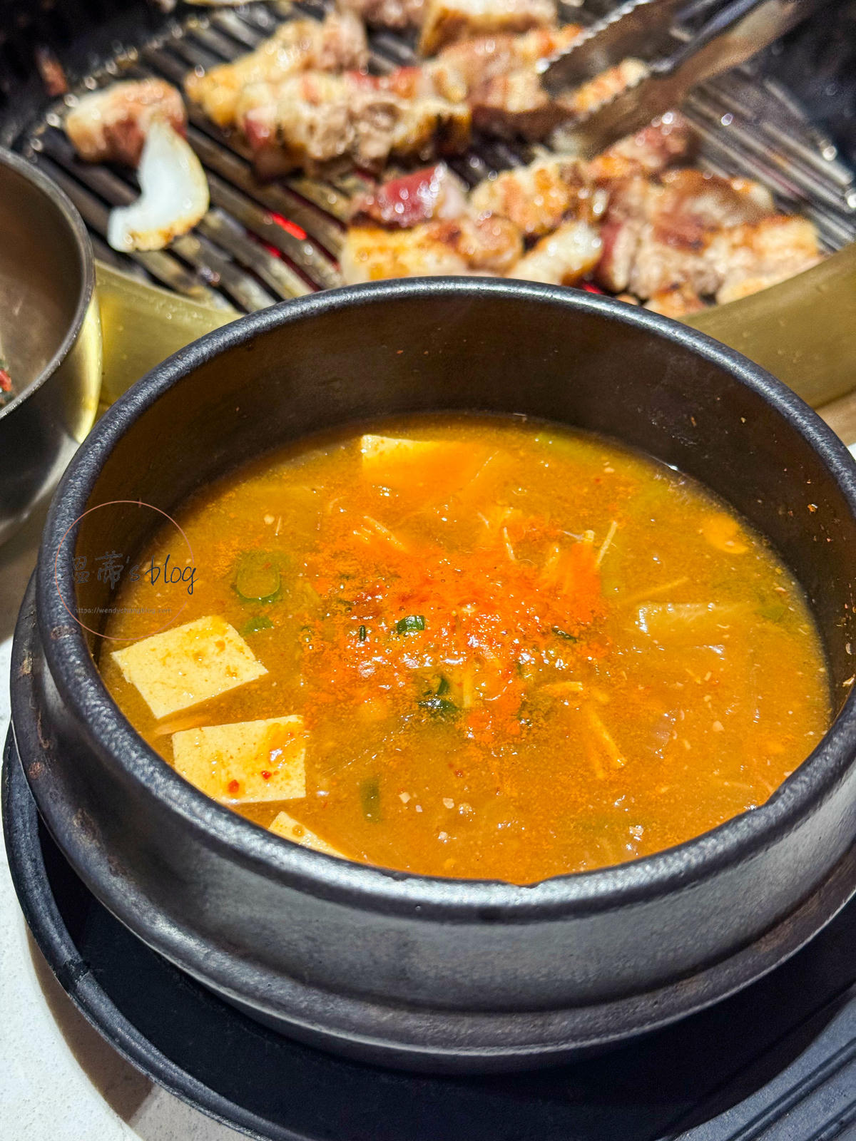 韓國汝矣島餐廳|육가온 여의도:專人代烤的高質感燒肉店 - 第16張圖 大醬湯