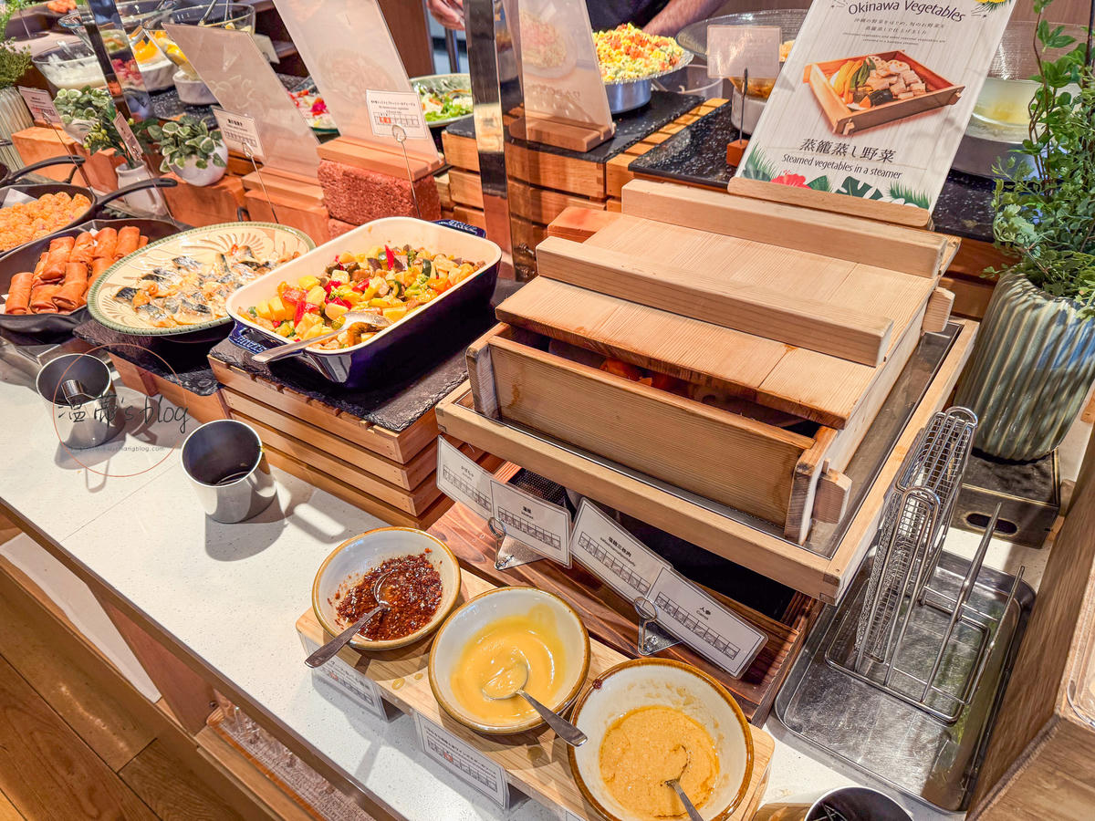 沖繩住宿|沖繩那霸旭橋托麗芙特酒店(Hotel Torifito Naha Asahibashi):旭橋站旁高CP值飯店! - 第14張圖 沖繩那霸旭橋托麗芙特酒店 早餐自助吧