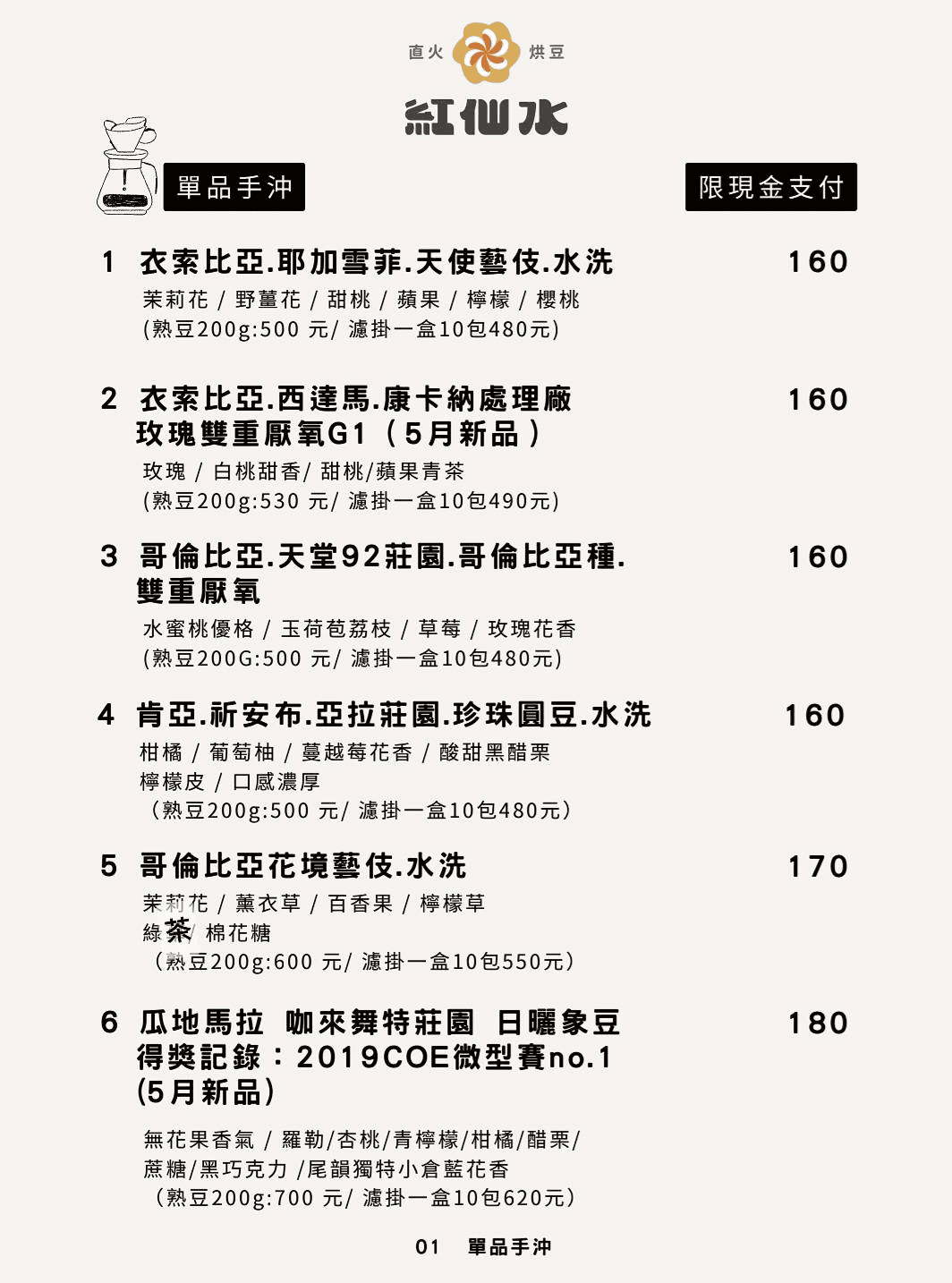 鹿港咖啡廳「紅仙水咖啡」像走進童話世界般的午後空間-附菜單 - 第15張圖 紅仙水咖啡 菜單