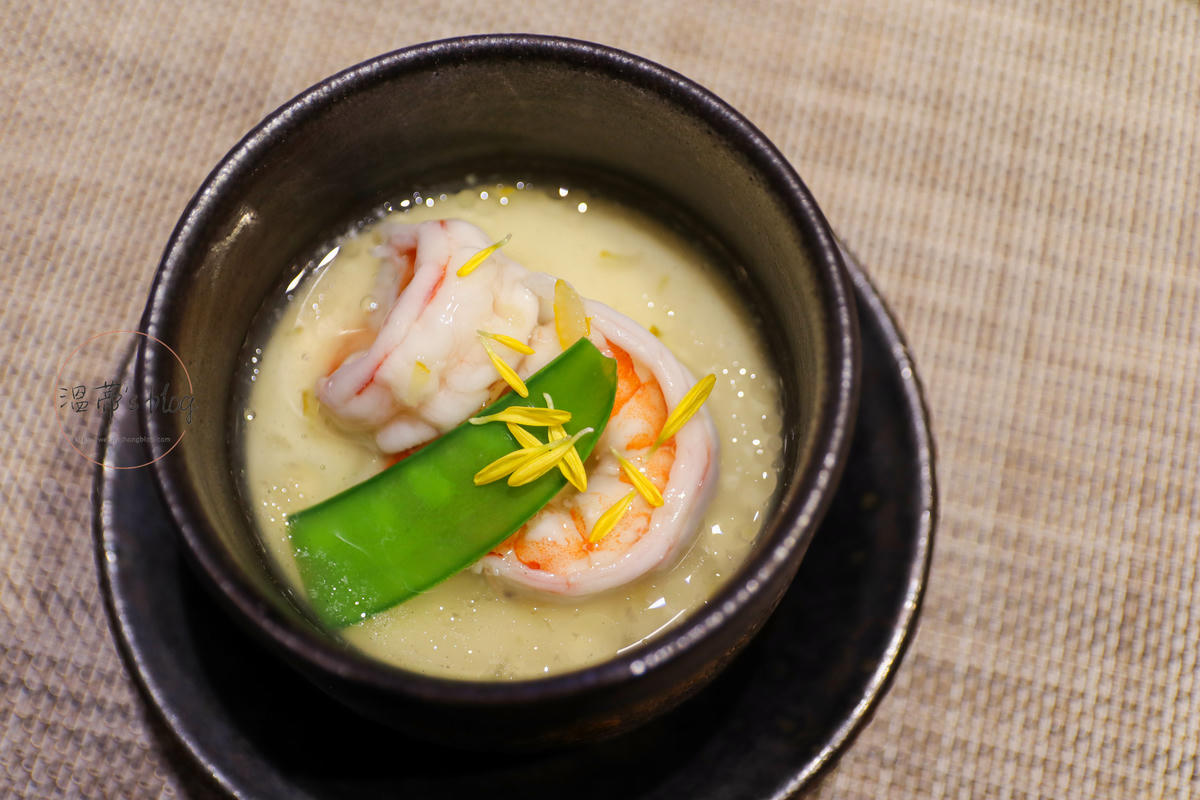 桃園藝文特區美食「本壽司」高級無菜單料理,情侶約會聚餐都適合 - 第10張圖 茶碗蒸