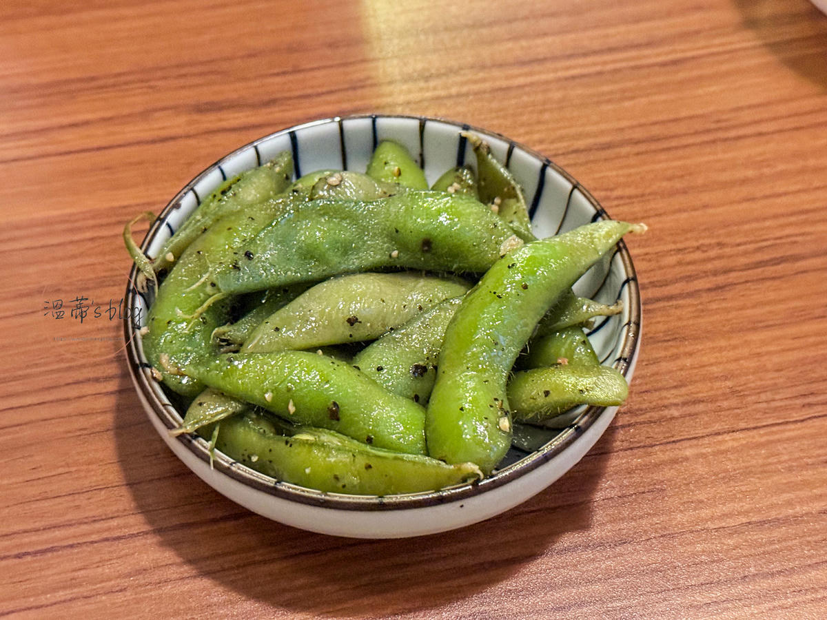 桃園美食「和也串燒專門桃園中正店」免費雞湯喝到飽!聚餐宵夜首選-附菜單 - 第9張圖 毛豆