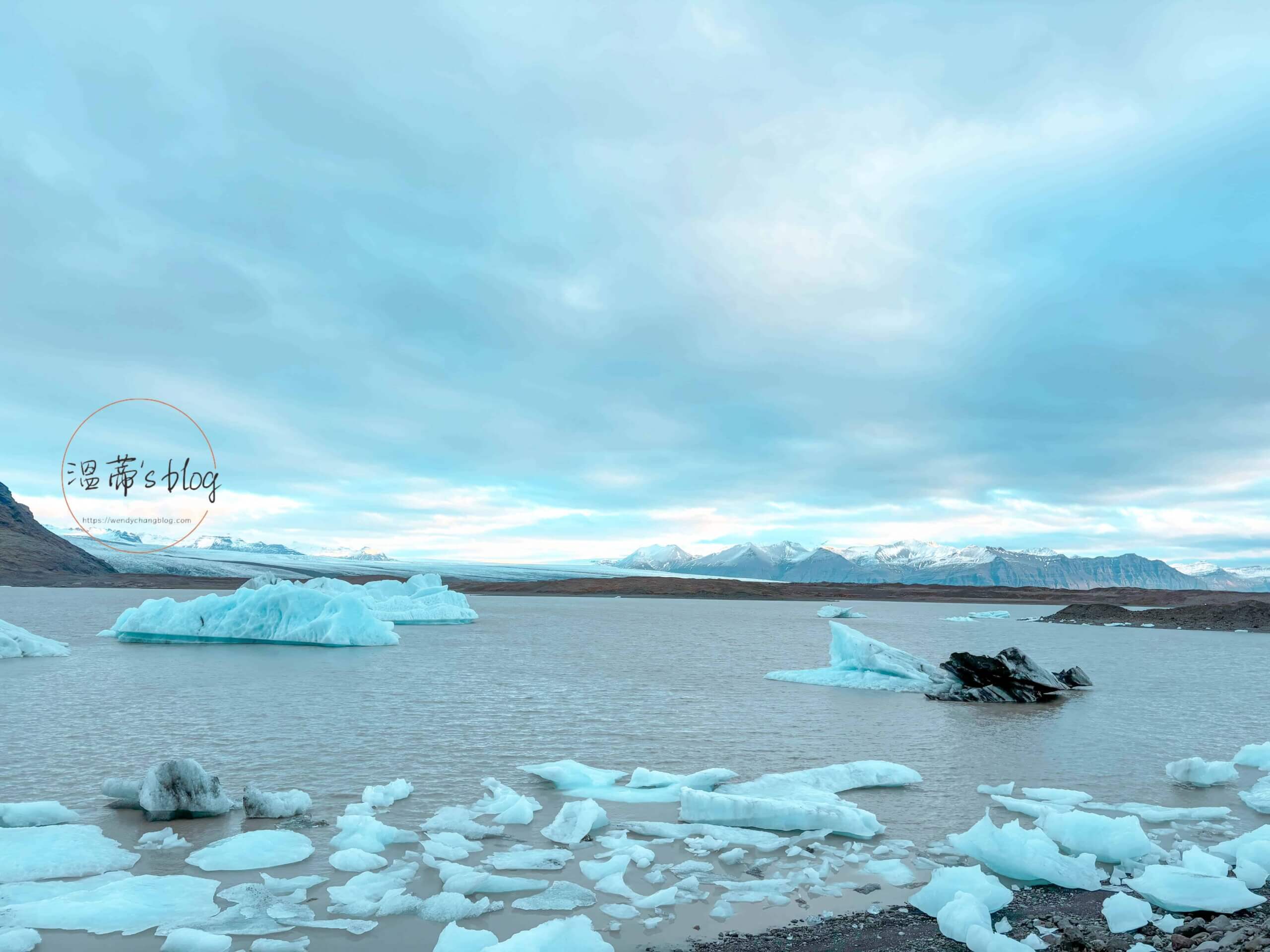 冰島旅遊景點 Viewpoint of Fjallsjökull湖面