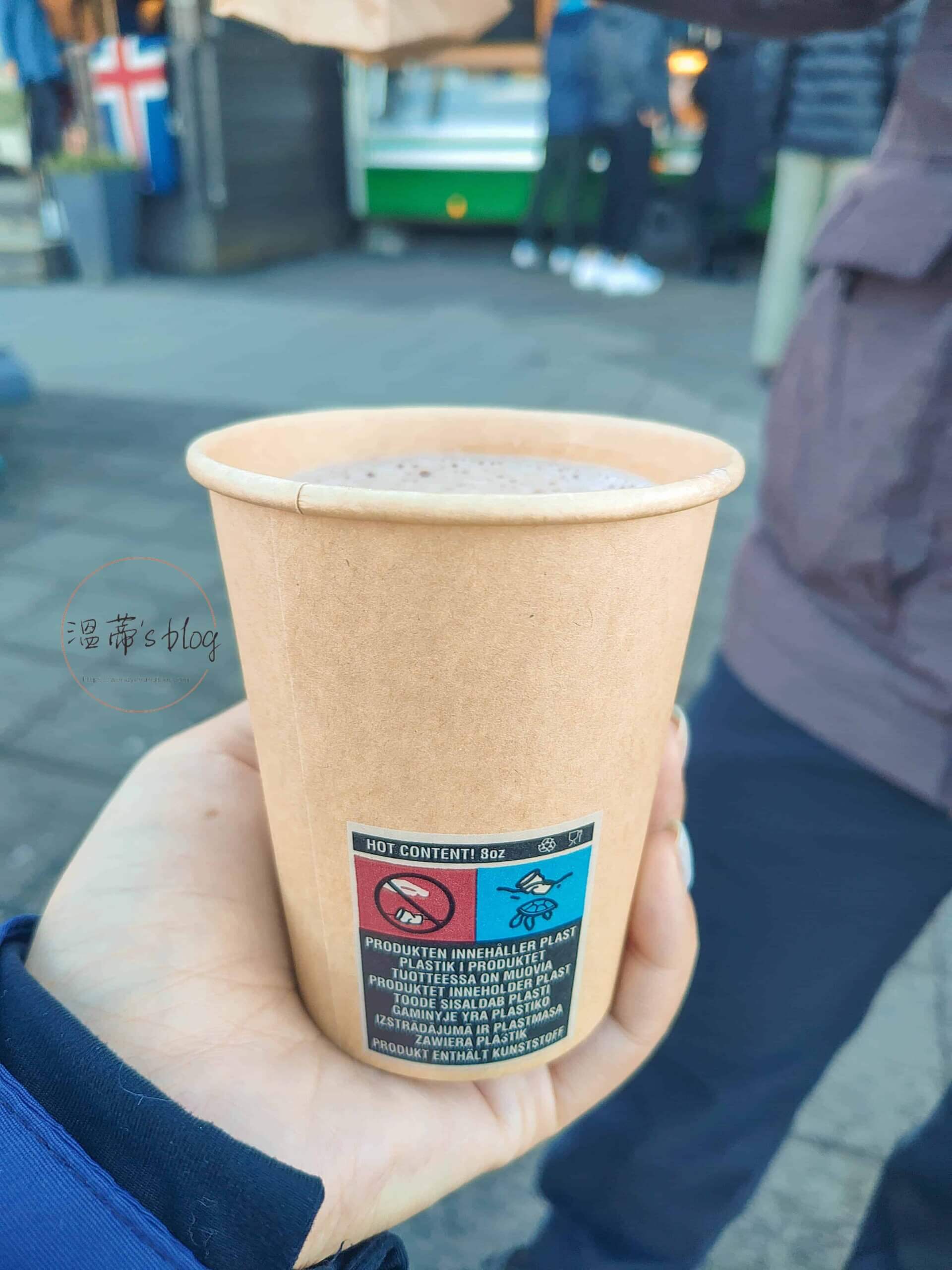 seljalandsfoss 購買食物 Hot Chocolate 690 ISK